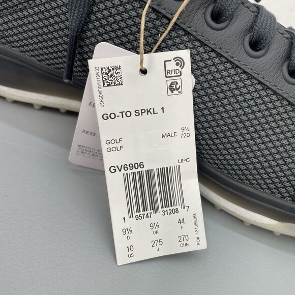 Adidas Go To 1 Spikeless Golf Shoes Sneakers Waterproof Athletic Gray Mens 10 - Picture 14 of 16